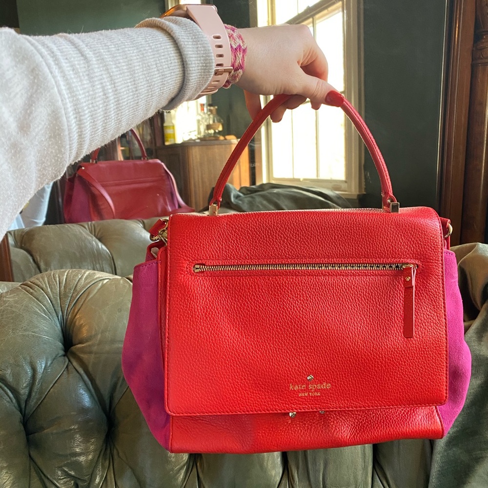 Kate spade orange and magenta bag